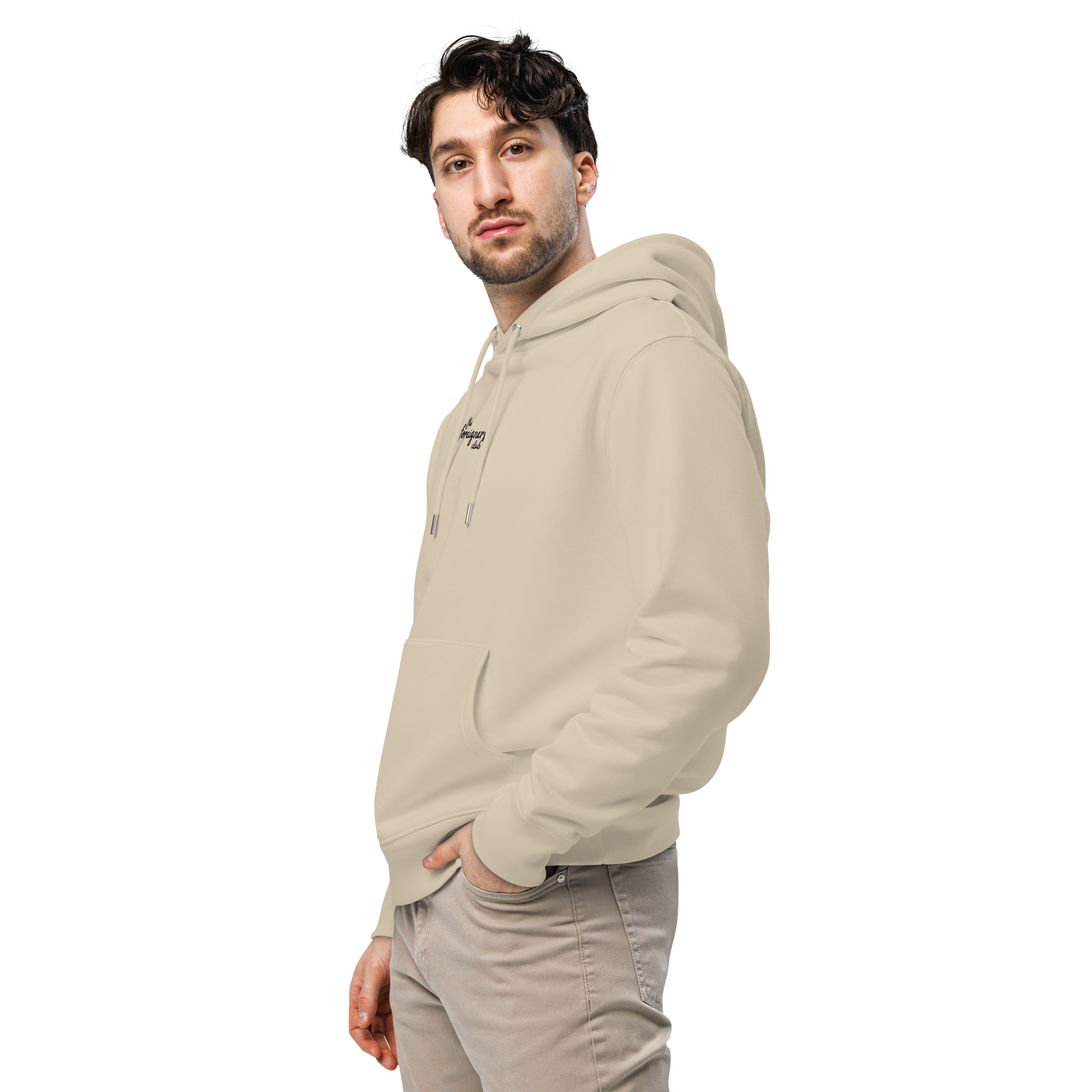 unisex-essential-eco-hoodie-desert-dust-left-front-694d39c4e575c Name - Desert Dust | The Basic Hoodie - Afbeelding 1