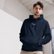 Name - French Navy | The Basic Hoodie - Afbeelding 4